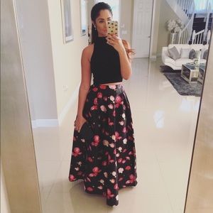 Full floral skirt